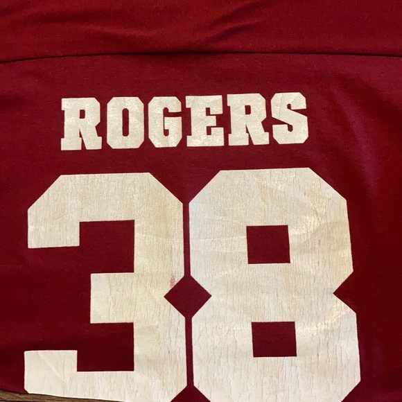 ❗️SOLD❗️Vintage Redskins George Rodgers Jersey Tee - Picture 5 of 7